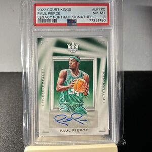 2022 Panini Court Kings Signatures Paul Pierce Legacy Portrait Signature PSA N
